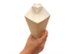 Упаковка-конус для картофеля (крафт/белая), 200*80*260мм