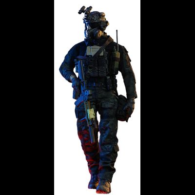 Боец спецназа - Коллекционная фигурка 1/12 SCALE Black Ops (SA01) - HASUKI