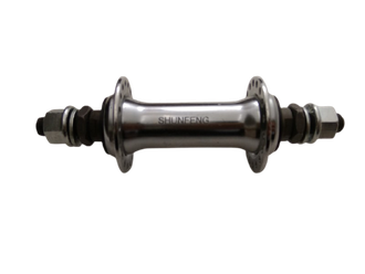 Втулка передн. Shunfeng SF-HB03F, 36H, ободн., гайки, сталь, серебр.