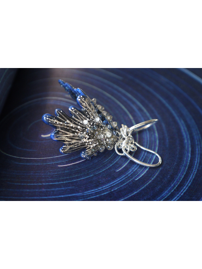 Серьги-крылья "Дитя звёздного моря", волшебное украшение-талисман