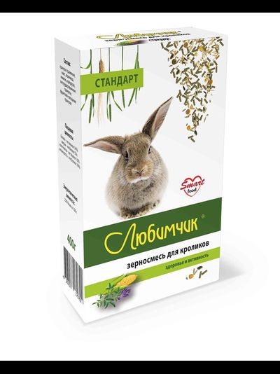 Любимчик Стандарт для кроликов из разнотравья 0,4 кг