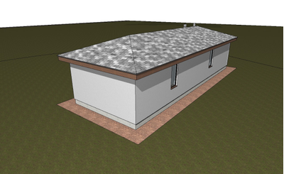 Одноэтажный дом с тремя спальнями 86м² (S75)