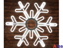 Снежинка неоновая с динамикой D80