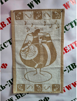 Полотенце махровое "ДМ в рюмке", арт. 1с105.513ж2, 50*30