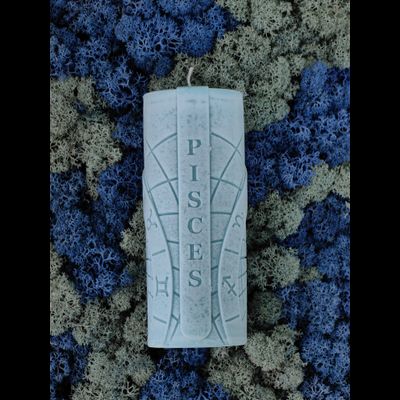 Свеча зодиакальная "Рыбы" стихия воды