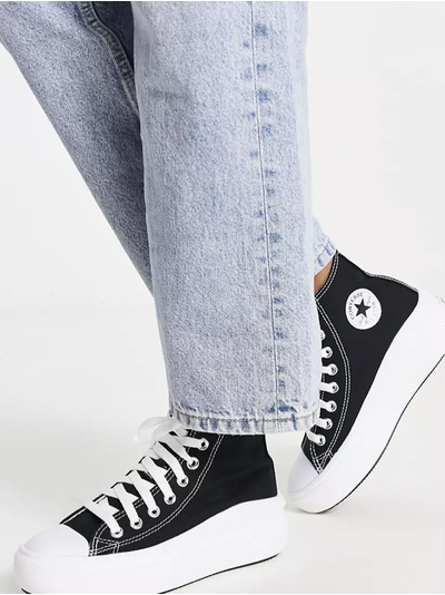 Кеды Converse All Star Move High Top высокие черные на платформе