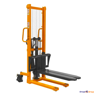 Ручной гидравлический штабелер SDJ 1016 (г/п 1 т, 1.6 м, раздвижные вилы 310-710 мм) SMART