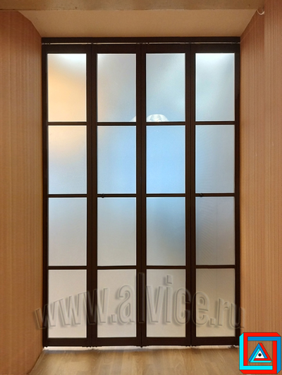 Перегородка-книжка из 4-х створок сложение в одну сторону