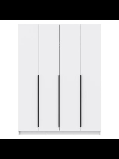 Брандо 67.09 (h2480) (4-х дв.) шкаф для одежды (ЛДСП белый / ЛДСП белый)