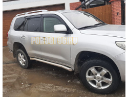 Защита штатного порога d76 для Toyota Land Cruiser 200 (2007-2012)