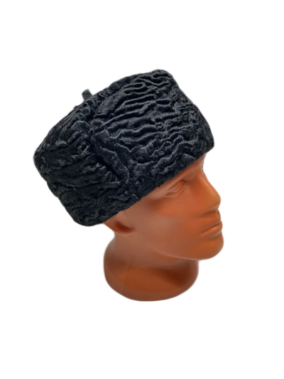 Шапка-Ушанка из черного отборного Каракуля