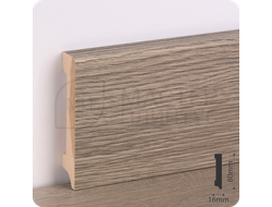 Плинтус деревянный ламинированный Ларче грей