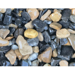 Чёрный кофе мраморная крошка галтованная, фракция 5-10 мм