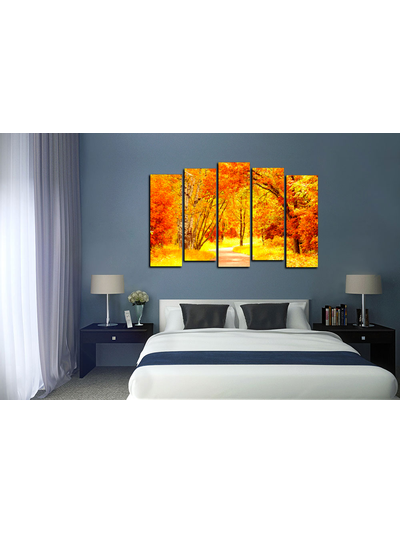 Модульная картина "Желтая осень"