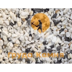 Чёрно-белая крошка, фракция 3-5 мм