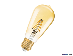 Osram Vintage 1906 LED Filament CL Edison Gold 36 ST64 4.5w 820 E27