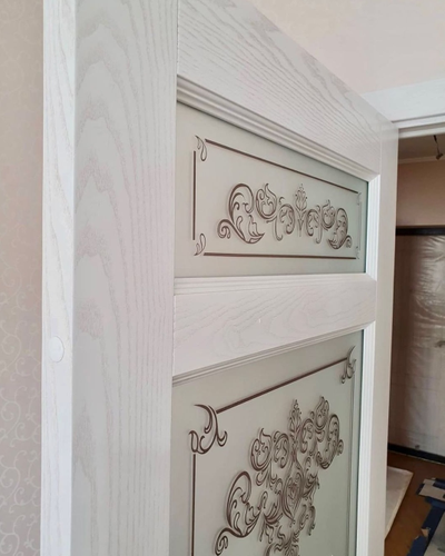 ЛАЙНДОР (УЛЬЯНОВСК)/ МОДЕЛЬ МИШЕЛЬ-К/ ПОЛОТНО ОСТЕКЛЕННОЕ/ НАТУРАЛЬНЫЙ ШПОН ЯСЕНЯ/ ТОН 38 (ЯСЕНЬ БЕЛЫЙ)