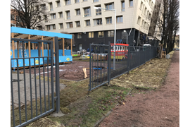 Монтаж сварного ограждения ДОО