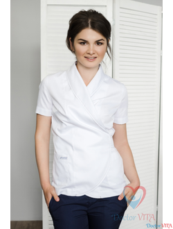 Блуза классика IvaMed белая