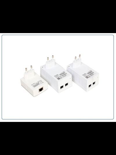 TP-LINK, HomePlug AV Сетевой адаптер PowerLine 500 Мбит/с Ethernet + WiFi точка доступа (комплект 2+1 шт.)