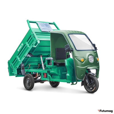 Грузовой электротрицикл Rutrike D5 1700 КАБИНА темно-зеленый