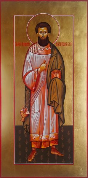Тимофей Мавританский, Священномученик. Рукописная мерная икона.