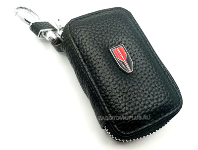 Ключница авто из натуральной кожи флотер с логотипом HONGQI
