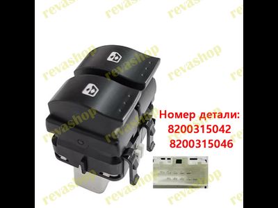 Стеклоподъемники Renault, кнопки стеклоподъемников Renault, управление стеклоподъемниками Renault, б