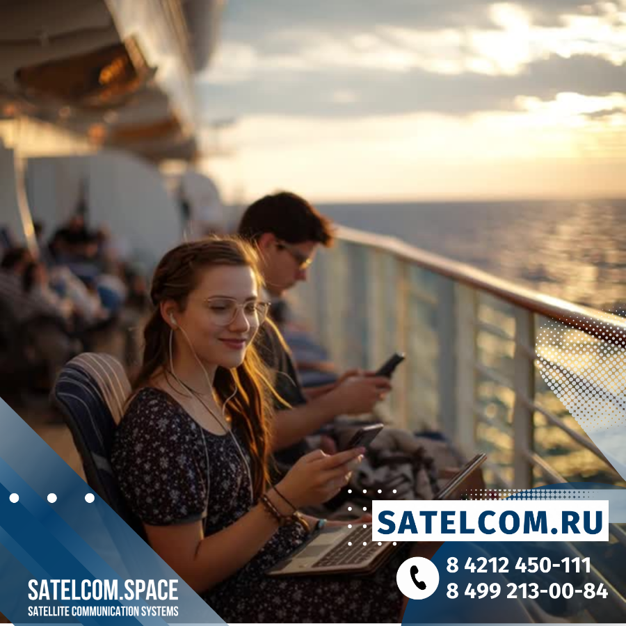 Морской спутниковый интернет для паромов