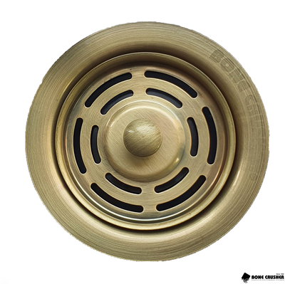 Кнопка для измельчителя  в цвете "античная латунь"