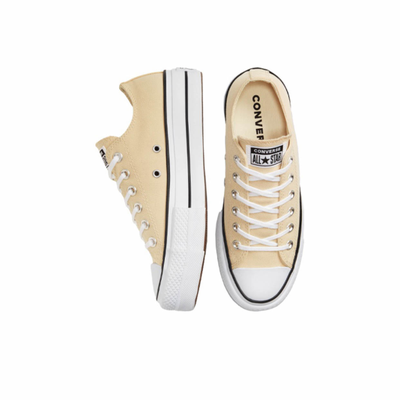 стильные женские бежевые Кеды Converse Chuck Taylor All Star Lift 568626C