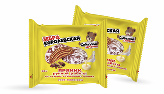 Пряники ручной работы на сгущенном молоке «ЗЕБРА КОРОЛЕВСКАЯ»