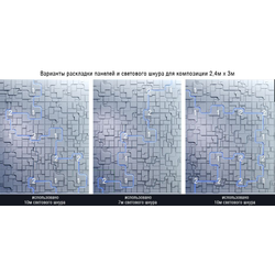 Комплект 10 м гибкий неоновый шнур цвет бирюзовый + блок питания (на 20-50м)
