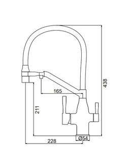 Смеситель для кухни с гибким изливом Frap  F4397-9