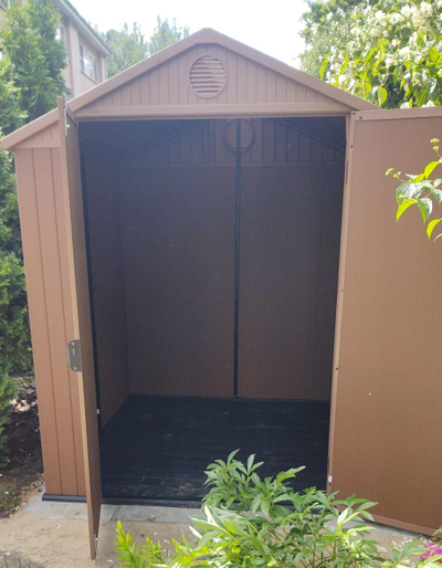 Сарай "Дарвин 6х6" (размеры 183 х 182 см), коричневый