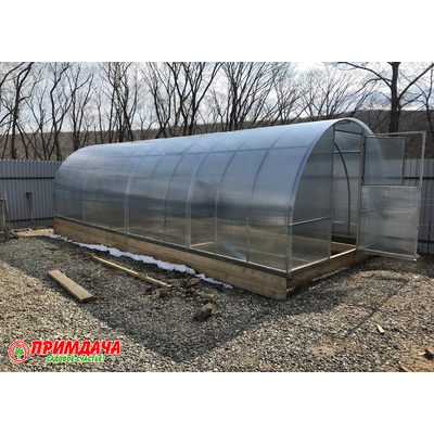 Теплица «Дачница Усиленная» 3*8 м. Сотовый поликарбонат 6 мм.