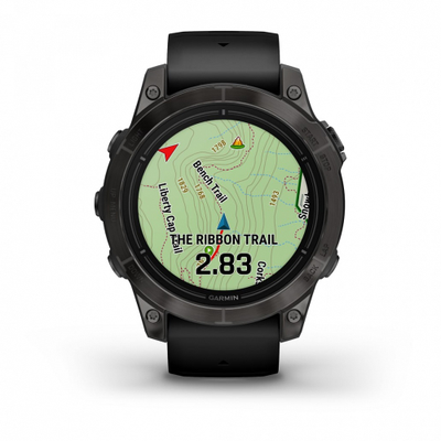 Умные часы Garmin Epix PRO (Gen 2) Standard Edition 47 мм, серый, черный ремешок