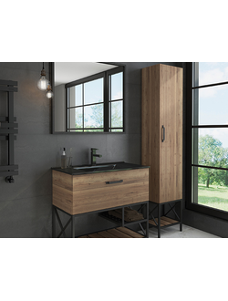 Шкаф-колонна "Бредфорд" дуб темный