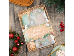 Новогодний набор подарочный "Magic Сhristmas" варежка-прихватка и лопатка силиконовая