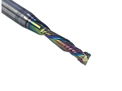 Фреза компрессионная со стружколомами спиральная 4x17 s6x50 Z2+2 HM