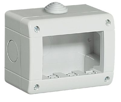 Bticino Idrobox 24403, Коробка настенная, IP40,  3 модуля, серая
