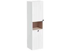 Пенал высокий, Vitra Root Groove, 40 см, с корзиной для белья, матовый белый, левосторонний, 69093