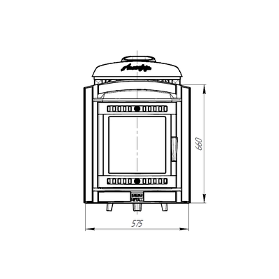 Банная печь Атмосфера L комбинированная Пироксенит до 20 м3