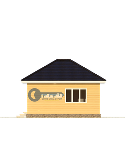 Б-09 ГАБАРИТНЫЕ РАЗМЕРЫ: (6Х5М) 1 ЭТАЖ, ОБЩАЯ ПЛОЩАДЬ: 32М²