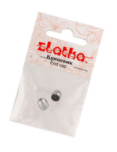 Концевик 5х7 мм "Zlatka" цвет серебро
