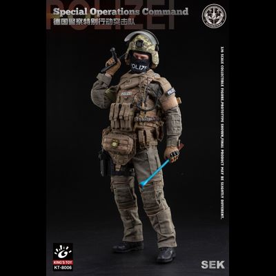Боец немецкого полицейского спецназа - КОЛЛЕКЦИОННАЯ ФИГУРКА 1/6 SEK Special Operations Command (KT-8006) - KING'S TOY