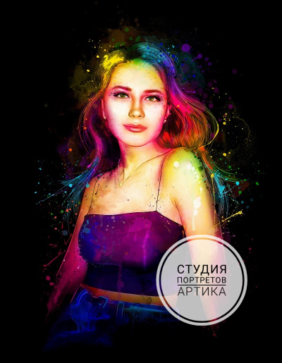 Портрет в Стиле Мурчиано 1 человек