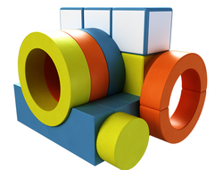 Детский мягкий игровой комплекс ROMANA Трактор ДМФ-МК-21.79.01