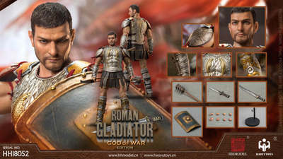 Римский гладиатор в чешуйчатой броне - КОЛЛЕКЦИОННАЯ ФИГУРКА 1/6 scale Imperial Legion Roman Gladiator Ares Version (HH18052) - HAOYUTOYS