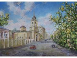 Картина Церковь Афанасия и Кирилла На Сивцевом Вражке Круглова Светлана
